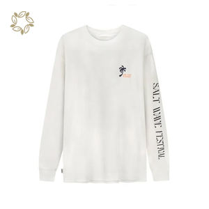 T-shirt de plage pour femmes en coton biologique t-shirts pour femmes haut à manches longues t-shirts unisexe surdimensionné t-shirt personnalisé t-shirt de <span class=keywords><strong>surf</strong></span> - Product Image 4