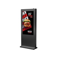 Pantalla LCD para Exteriores de 49 Pulgadas, Alto Brillo (3000 Nits), IP65 Impermeable, Kiosco Digital con Animación para Tiendas Minoristas, con SDK, de Pie