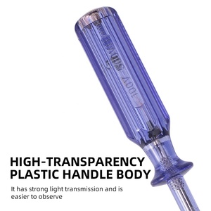 قلم اختبار كهربائي بتصميم رأس شفرة أحادي الخط ومقبض بلاستيكي عالي الشفافية بسعر تنافسي - Product Image 2