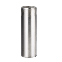 Raccord sanitaire long en acier inoxydable 304SS SS316L de 100 millimètres, à filetage mâle simple, soudé