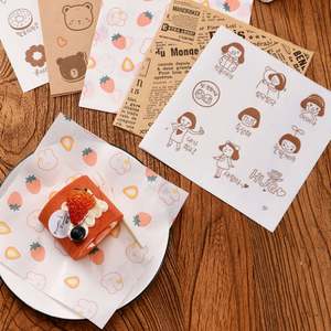 Papier d'emballage alimentaire jetable en PE, écologique et résistant à la graisse, pour sandwichs, hamburgers, biscuits, pain, gelée - Product Image 5