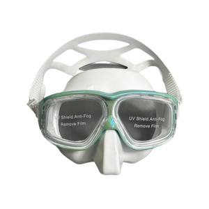 Masque de plongée sous-marine, plongée profonde, snorkeling, apnée, anti-buée, large <span class=keywords><strong>champ</strong></span> de vision, faible volume, lentilles en résine, style sirène, ensemble de masques - Product Image 2