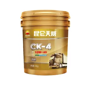 Kunlun Tianwei CK-4 10W-40 Minyak Mesin Diesel Tugas Berat PetroChina 16KG/18L Minyak Pelumas Dikirim dari Tiongkok