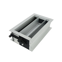 Conduits d'air HVAC utilisés en aluminium de haute qualité en forme de carré/rectangle réglable amortisseur de contrôle du volume d'air
