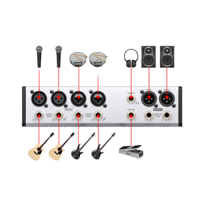 Dòng Chảy 8 trộn kỹ thuật số với BT âm thanh và USB giao diện âm thanh hệ thống PA âm thanh âm thanh máy trộn - Product Image 5