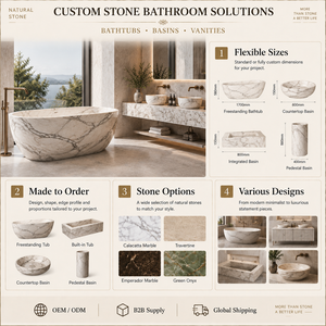 <span class=keywords><strong>Vasca</strong></span> <span class=keywords><strong>da</strong></span> bagno autoportante <span class=keywords><strong>in</strong></span> travertino multicolore marrone crema Wabi-sabi, intagliata per progetti <span class=keywords><strong>da</strong></span> <span class=keywords><strong>giardino</strong></span> e a bordo piscina - Product Image 5