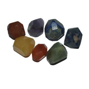 Kit de Sanación de Piedras Preciosas Naturales de Cristal Reiki con Símbolos Tallados Personalizados al por Mayor, Piedras Pulidas de los Siete Chakras, Fengshui - Product Image 4