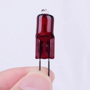 Lampe infrarouge de chauffage de l'<span class=keywords><strong>ampoule</strong></span> <span class=keywords><strong>20W</strong></span> 30W d'halogène <span class=keywords><strong>G4</strong></span> rouge en verre lisse pour l'hôpital - Product Image 5