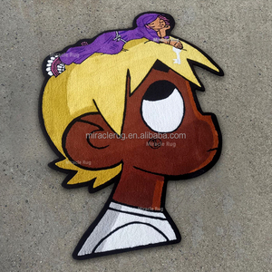 Nordique fait à la main Extra Large tapis maison mur Art décor Art moderne acrylique or abstrait peinture à l'huile personnalisé grande surface tapis - Product Image 2