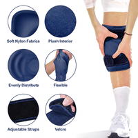 Compresse de glace personnalisée pour soulager les douleurs au genou – Enveloppe réutilisable en gel flexible pour les blessures et le soulagement de la douleur au dos, à la cheville et au genou