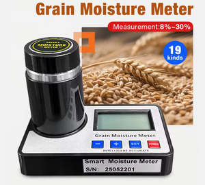 Medidor de Umidade de Grãos Portátil |   Medidor <span class=keywords><strong>Digital</strong></span> Inteligente de Umidade para Trigo/Arroz/Milho/Soja (20+ Tipos de Grãos) - Product Image 1