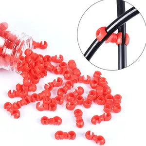 10 pièces risque vélo changement câble de frein tuyau rotatif boîtier crochets S boucles Clip fil S-<span class=keywords><strong>crochet</strong></span> boîtier bien rangé support Guide organisateur - Product Image 5
