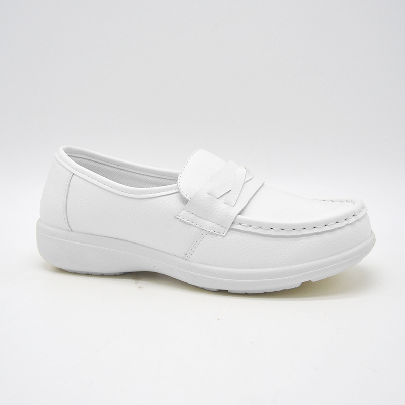 Amazon.com: TRULAND - Zapatos de enfermera de cuero para mujer, color  blanco y negro, cómodos y ligeros, resistentes al deslizamiento, zapatos de  enfermería, blanco, 5.5 : Ropa, Zapatos y Joyería