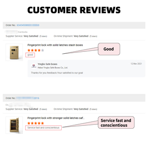 Lớn kim loại nặng strongbox với báo động thông minh systeam tiền có giá trị an ninh an toàn hộp Kho Bạc - Product Image 3