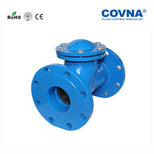 วาล์วตรวจสอบแบบแนวนอนเหล็กหล่อชนิดหน้าแปลนแบบสวิง วาล์วทางเดียวเพื่อป้องกันการไหลย้อนกลับในท่อส่งน้ำมันแรงดันต่ำ - Product Image 2