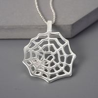 Lotus Fun Déclaration Bijoux 925 Sterling Silver Chasse Spider Web Pendentif pour 2025 Femmes Accessoires Fine Jewelry pour Femmes