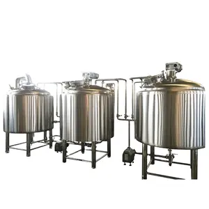 Equipo de cervecería de acero inoxidable, hervidor de cerveza artesanal