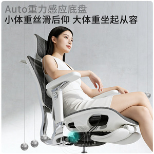 Saigu Ares L8 Ergonomic Chair Mesh Reclining Office Chair With Memory Foam Support For Home And Gaming Use - Product Image 4