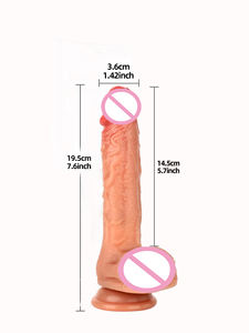 Vente en gros de vibrateurs réalistes télescopiques, gode pour femmes, jouet sexuel, gode, masturbateur - Product Image 6