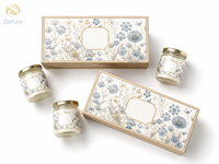 Boîte à bougies en carton rigide, fabrication directe usine, avec couvercle et base, emballage cadeau haut de gamme, idéale pour bijoux et cosmétiques