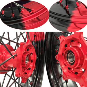 Ruedas de aleación de 17 pulgadas para moto <span class=keywords><strong>HONDA</strong></span>, juego de llantas Supermotard CRF110 CRF125 CRF250 CRF450 F, 1 unidad - Product Image 5