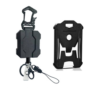Mosquetón resistente transfronterizo con abridor de botellas magnético potente, soporte para credenciales, llavero con hebilla para cinturón, retráctil - Product Image 5