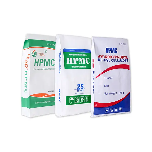 مسحوق HPMC هيدروكسي بروبيل ميتيل خلوز HPMC uesd في بلاطات البناء جبسم لاصق وجص Putty LEAD HPMC