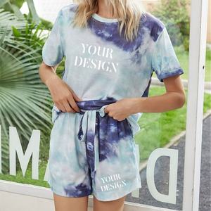 Conjunto de dos piezas transpirable de lana sólida formal pijamas de mujer ropa de casa - Product Image 2