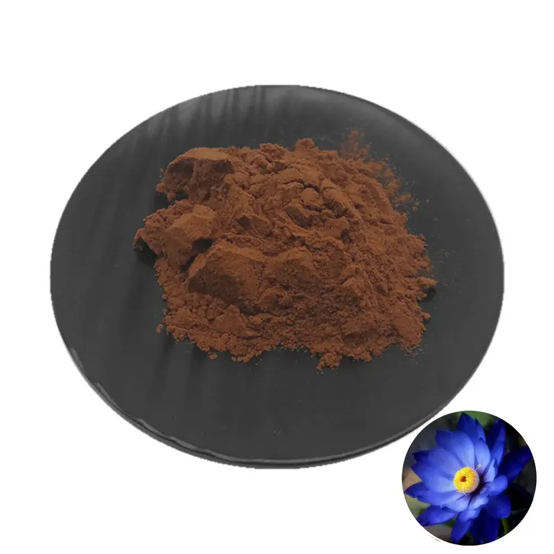 Natural Blue Lotus Flower Extract Pó Bulk Supply Factory Preço Extrato Vegetal