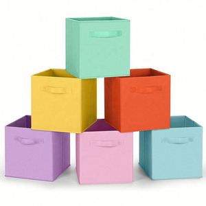 Wholesale Storage <b>Bins</b> Cubes Collapsible Storage <b>Bins</b> Multiple Colors Foldable Cube Non Woven Storage Box - Product Image 3