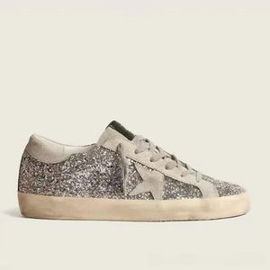 Zapatillas Deportivas Casuales de Diseño para Mujer Goldenstar Sneaker Goos High de Ante con Lentejuelas y Estampado de Leopardo, Parte Superior de Malla Transpirable para Primavera - Product Image 4