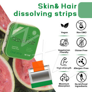 Vente en gros Personnalisables Beauté Naturelle Biotine Bandelettes Orales Sans Sucre Biotine Film Oral Vegan Supplément Biotine Bandelettes Orales - Product Image 3