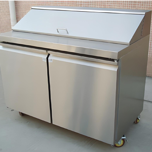 Thương mại Nhà Bếp nhà hàng duy nhất-nhiệt độ tủ đông bàn làm việc rau xà lách Tủ trái cây lạnh hiển thị trường hợp cho cá - Product Image 4