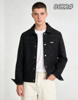 Veste en tweed vintage à carreaux écossais avec logo personnalisé, poches passepoilées, ourlet à bande, coupe ample grande taille pour homme