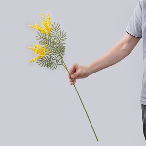CL07501A Mimosa <span class=keywords><strong>Amarilla</strong></span> Artificial <span class=keywords><strong>de</strong></span> <span class=keywords><strong>Acacia</strong></span>, Tallos <span class=keywords><strong>de</strong></span> Flores <span class=keywords><strong>de</strong></span> Seda en Aerosol para Decoración <span class=keywords><strong>de</strong></span> Bodas, Hogar, Fiestas, Eventos, Pascua - Product Image 3