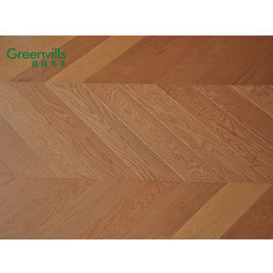 Diffusion en direct spéciale du vendeur de fabrication! <span class=keywords><strong>Prix</strong></span> pas cher chêne blanc parquet en bois d'ingénierie <span class=keywords><strong>chevron</strong></span> parquet bois de construction - Product Image 5