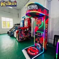 Machine de boxe arcade personnalisée par le fabricant, multi-monnaies, pour jeunes/adultes, en anglais, 150 kg, 110/220 V