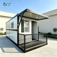 Cabane Relocalisable Durable Préfabriquée en Acier Pliable Légère et Portable pour l'Accueil des Travailleurs et les Camps Miniers