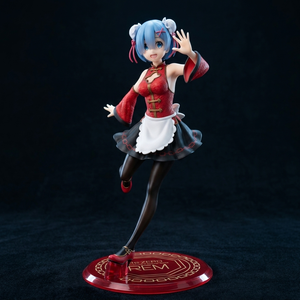 Vente en gros - Figurine d'anime authentique ReZero Rem en tenue de demoiselle d'honneur de style chinois, sous licence officielle, en PVC et ABS, emballage d'origine - Product Image 4