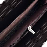 Dompet Panjang Kulit Asli Pria Custom Grosir dengan Ritsleting, Anti RFID, Multifungsi, Kantong Ponsel, untuk Bisnis
