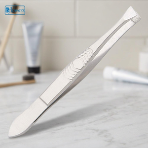 Pinzas para cejas de punta inclinada y recta, de acero inoxidable, duraderas, estilo moderno, a precio económico, en stock. - Product Image 3