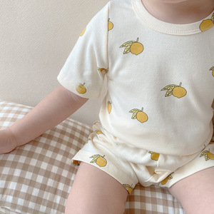 Pigiama Estivo 2026 Nuovo Stile Coreano per Bambini, Set in Cotone di Classe A, Abbigliamento da Casa per Bambini, Pigiamino a Maniche Corte per Bambine - Product Image 5