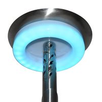 Offre Spéciale vente en gros pas cher givré Portable en plastique LED lumière 6 pouces anneau souple lumière pour narguilé Shisha avec télécommande