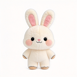 ตุ๊กตากระต่ายแบบตีกล่อง ของเล่นตุ๊กตากระต่ายสีขาวน่ารัก ตุ๊กตากระต่ายแบบกำหนดเองได้ - Product Image 2