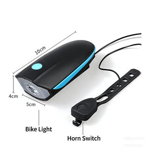 Luz Delantera <span class=keywords><strong>LED</strong></span> Impermeable <span class=keywords><strong>para</strong></span> Bicicleta con Bocina USB, Faro <span class=keywords><strong>para</strong></span> Ciclismo Nocturno en Montaña con Alarma Sonora - Product Image 2