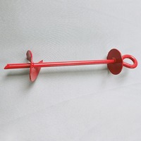 Vente en gros de vis de terre en acier haute résistance, durables, personnalisables en couleur et en taille, pour l'ancrage des abris.
