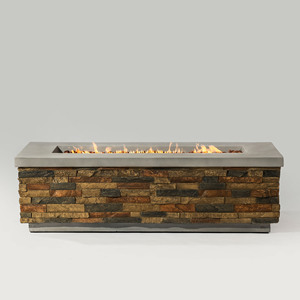 Modern Free Style Propane Gas <b>Fire</b> <b>Table</b> Outdoor <b>Fire</b> <b>Pit</b> with Corten Steel Construction 50000BTU Heating for Garden & Party Use - Product Image 5