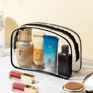 Clear Pvc Travel Wasch beutel Toiletten artikel Wasserdichte Kunststoff Kosmetik Make-up Tasche für Badezimmer