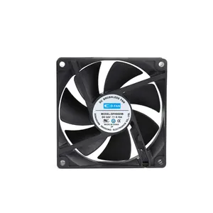 저소음 배기 팬 볼 베어링 12V 9025 90MM DC 공기 흐름 냉장고 팬