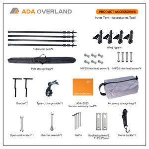ADA OVERLAND Tienda interior cálida para <span class=keywords><strong>techo</strong></span> de <span class=keywords><strong>coche</strong></span> de fácil uso para condiciones climáticas extremas Accesorios para acampar al aire libre - Product Image 6
